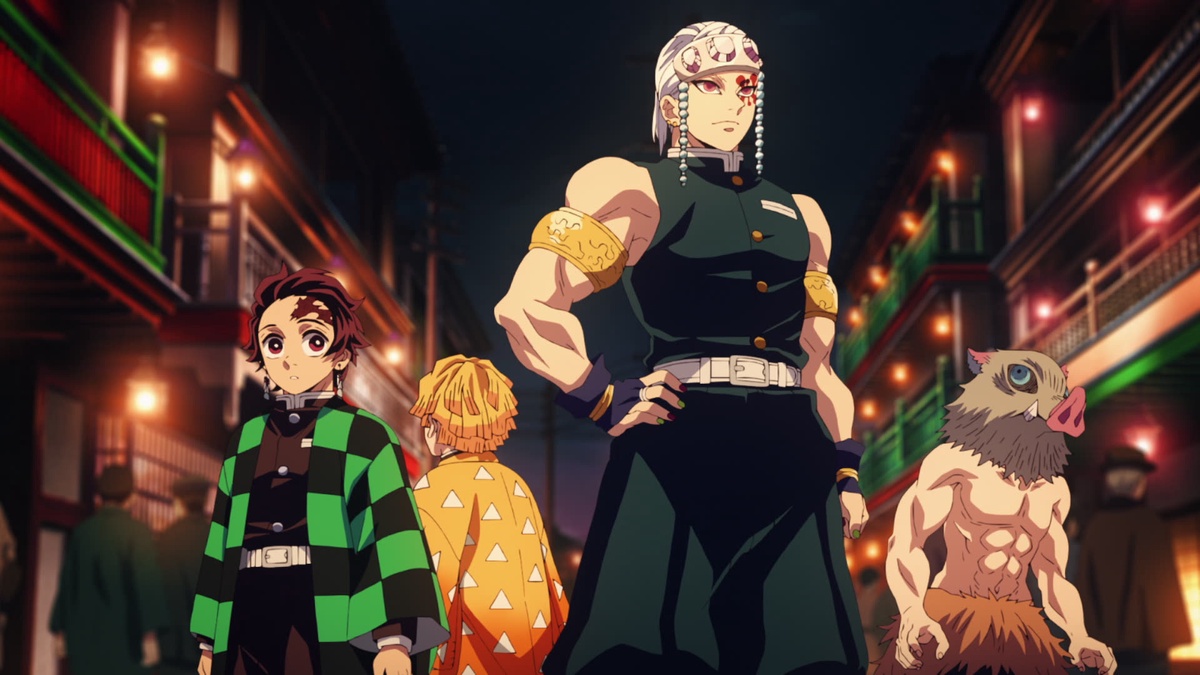 Dub PT) Demon Slayer: Kimetsu no Yaiba Entertainment District Arc Invasão  do Distrito do Entretenimento - Assista na Crunchyroll